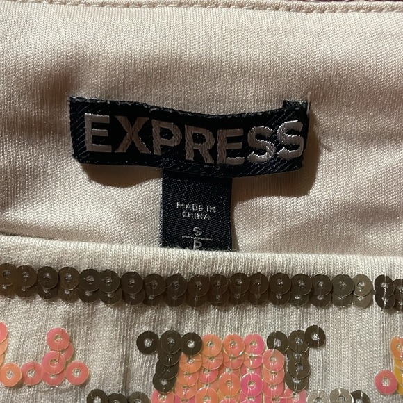 Express small sequin bodycon skirt - Picture 2 of 4